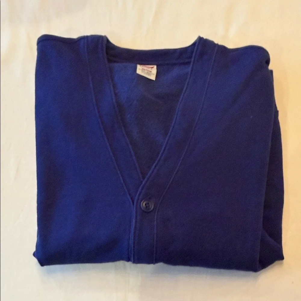J. Crew Men's Blue Cardigan Sweatshirt
